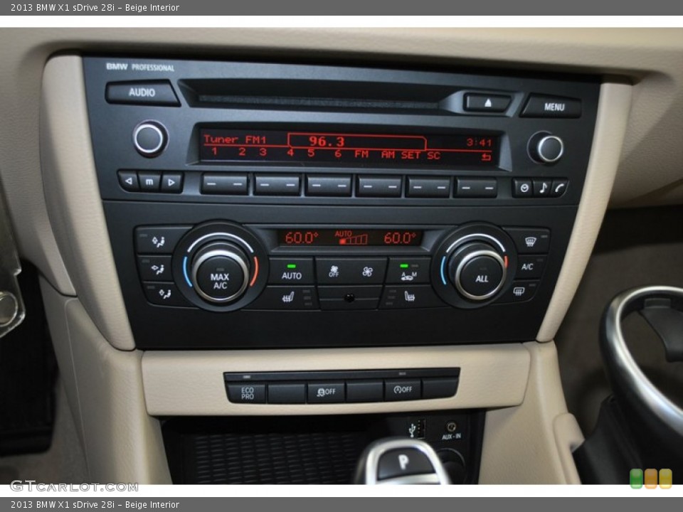 Beige Interior Controls for the 2013 BMW X1 sDrive 28i #73982305