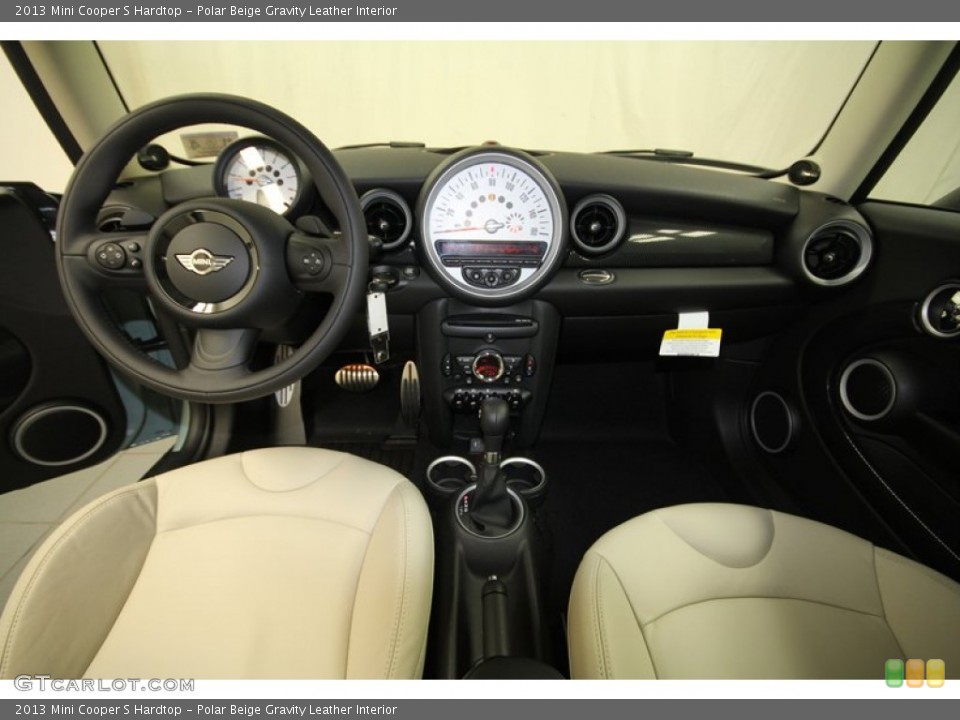 Polar Beige Gravity Leather Interior Dashboard for the 2013 Mini Cooper S Hardtop #73982507
