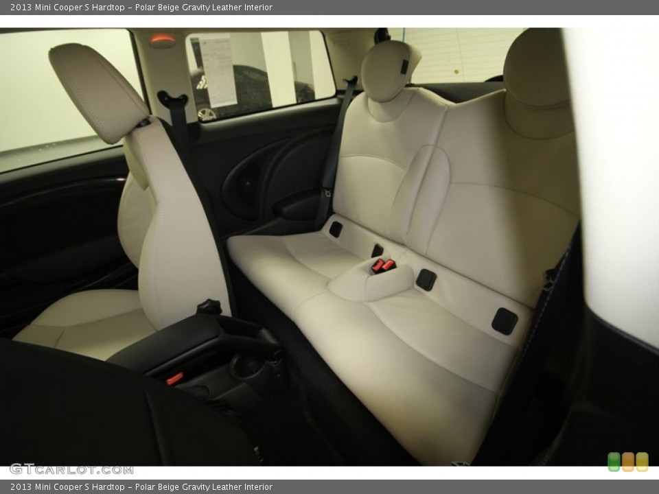 Polar Beige Gravity Leather Interior Rear Seat for the 2013 Mini Cooper S Hardtop #73982531