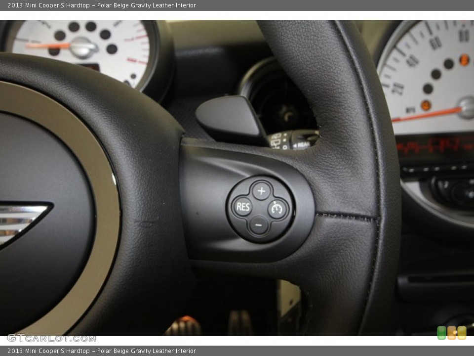 Polar Beige Gravity Leather Interior Controls for the 2013 Mini Cooper S Hardtop #73982558