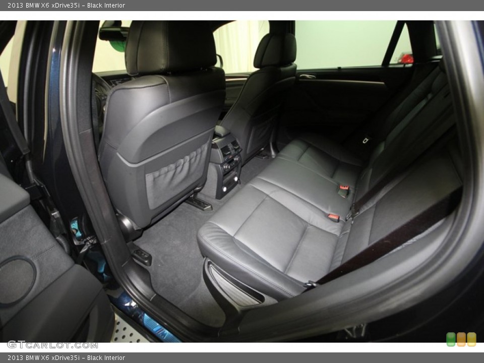Black Interior Rear Seat for the 2013 BMW X6 xDrive35i #73982801