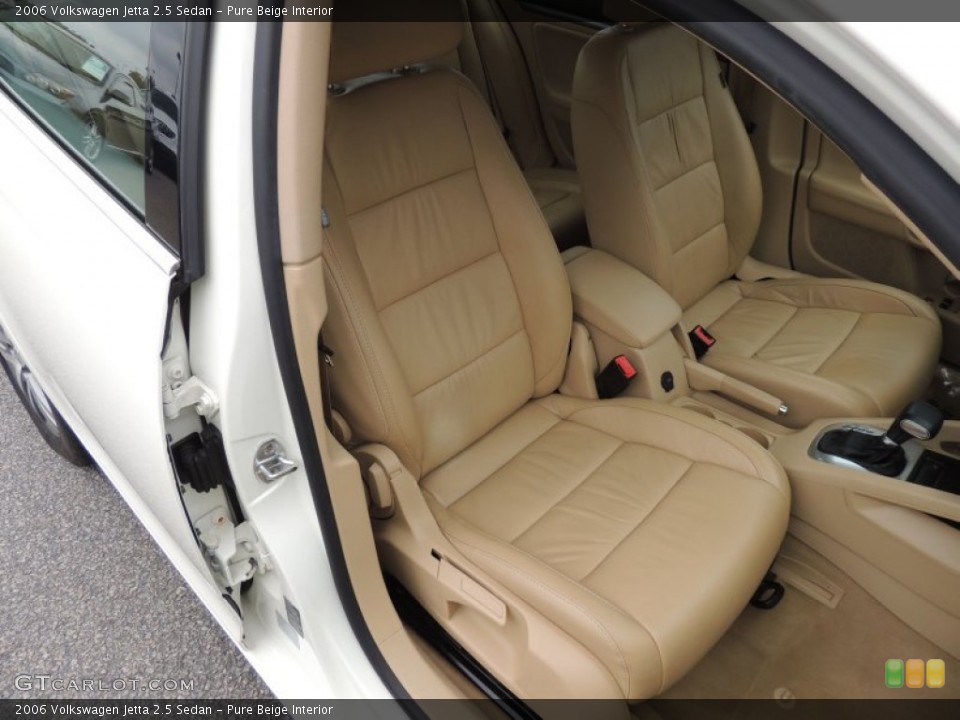 Pure Beige Interior Front Seat for the 2006 Volkswagen Jetta 2.5 Sedan #73984838