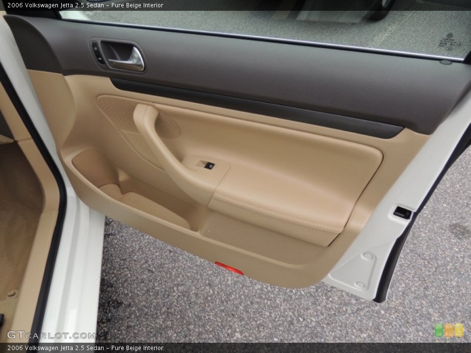 Pure Beige Interior Door Panel for the 2006 Volkswagen Jetta 2.5 Sedan #73984841