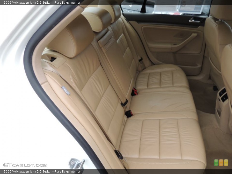 Pure Beige Interior Rear Seat for the 2006 Volkswagen Jetta 2.5 Sedan #73984844