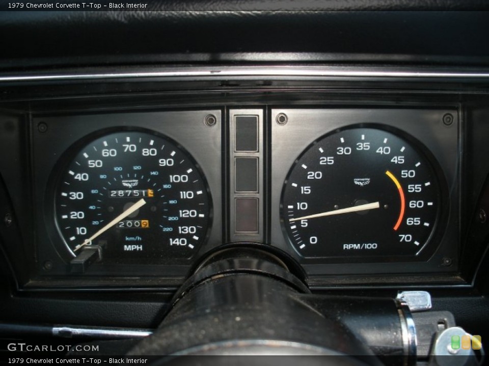 Black Interior Gauges for the 1979 Chevrolet Corvette T-Top #73985957