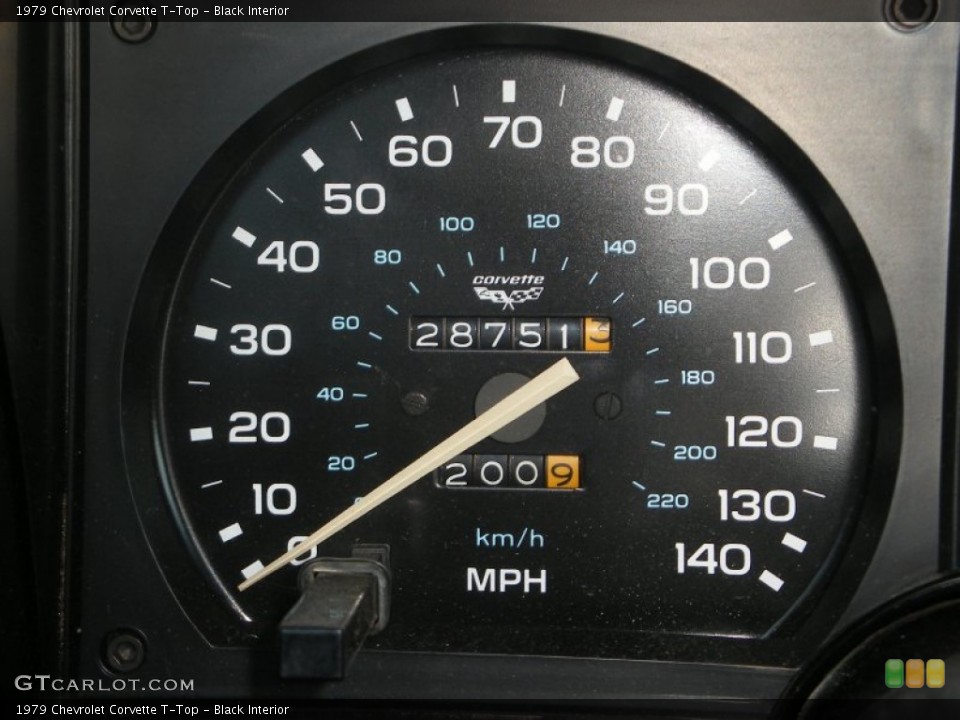Black Interior Gauges for the 1979 Chevrolet Corvette T-Top #73985960