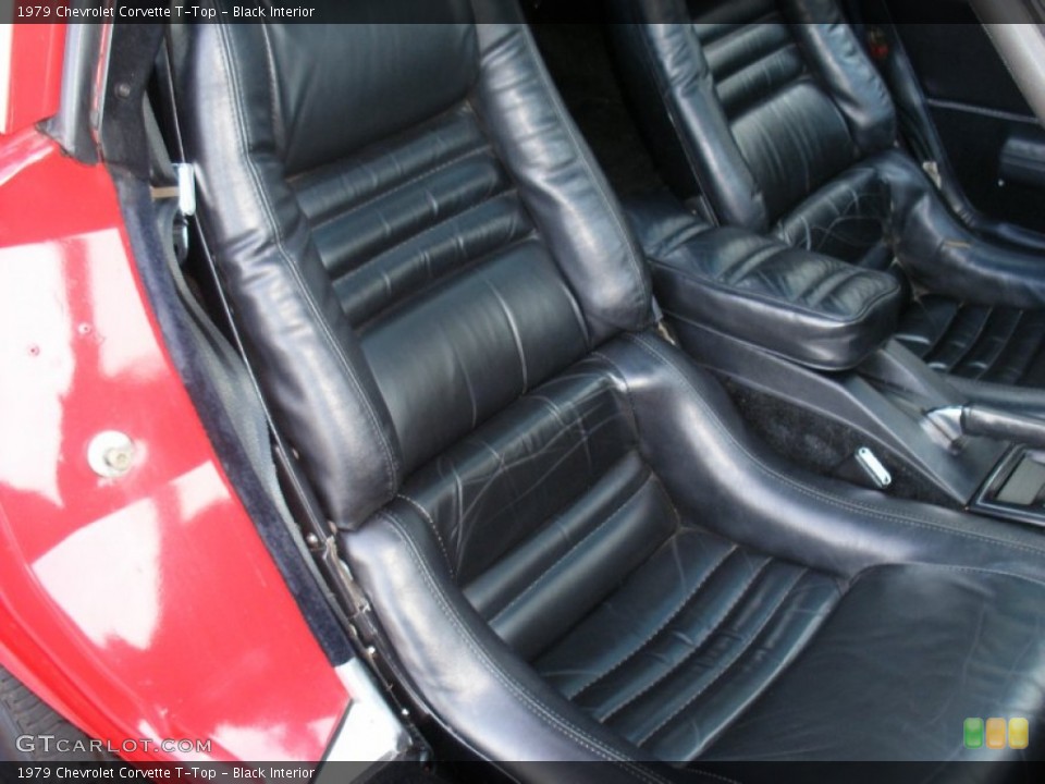 Black Interior Front Seat for the 1979 Chevrolet Corvette T-Top #73985966