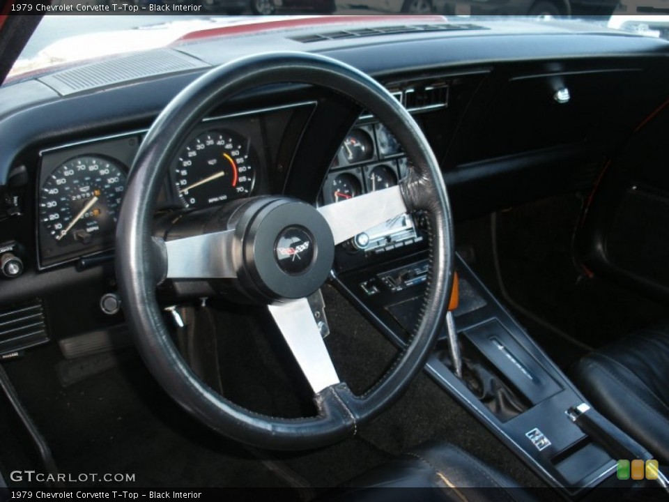 Black Interior Steering Wheel for the 1979 Chevrolet Corvette T-Top #73985969