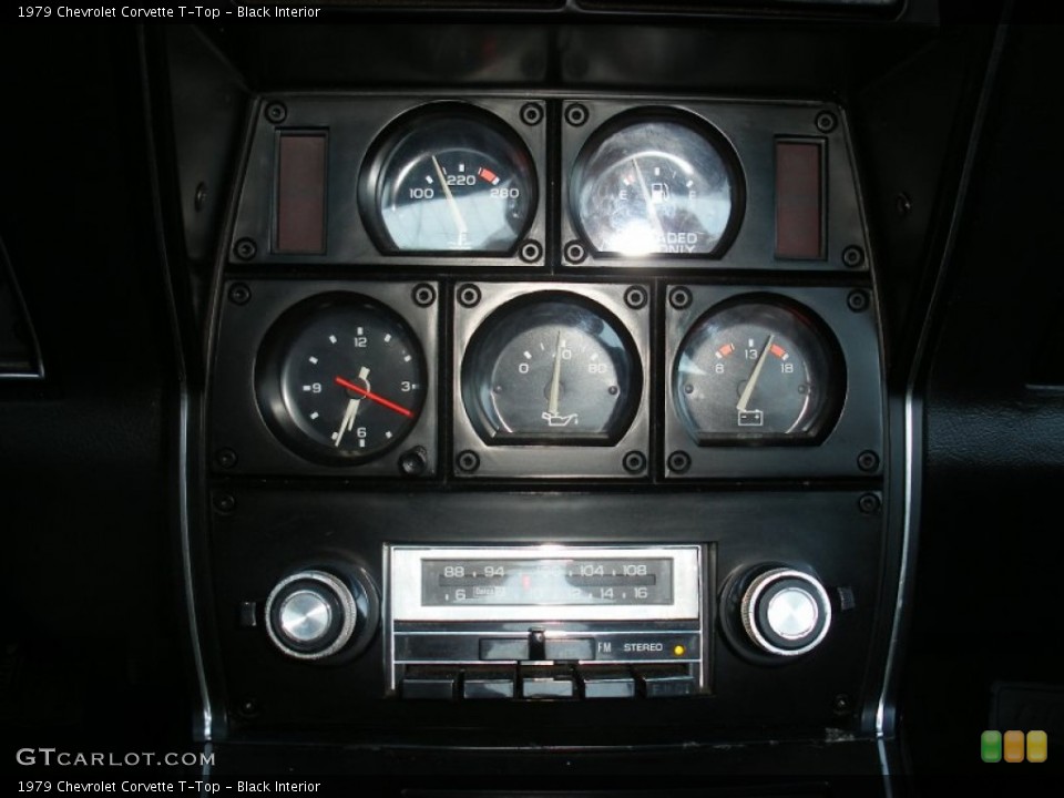 Black Interior Gauges for the 1979 Chevrolet Corvette T-Top #73985981