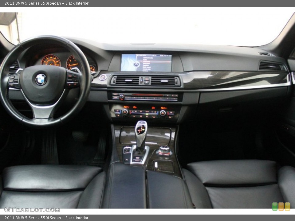 Black Interior Dashboard for the 2011 BMW 5 Series 550i Sedan #73989966
