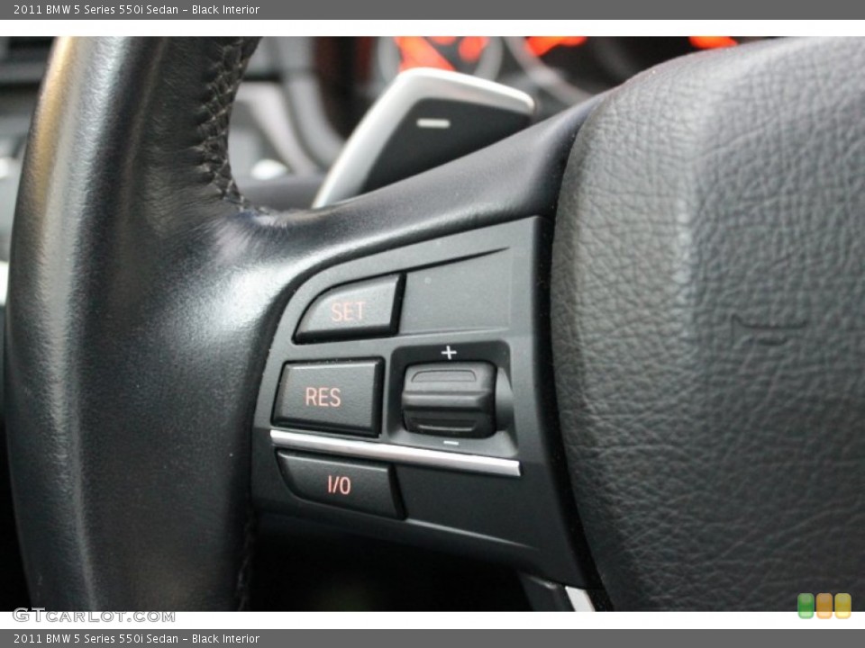 Black Interior Controls for the 2011 BMW 5 Series 550i Sedan #73990199
