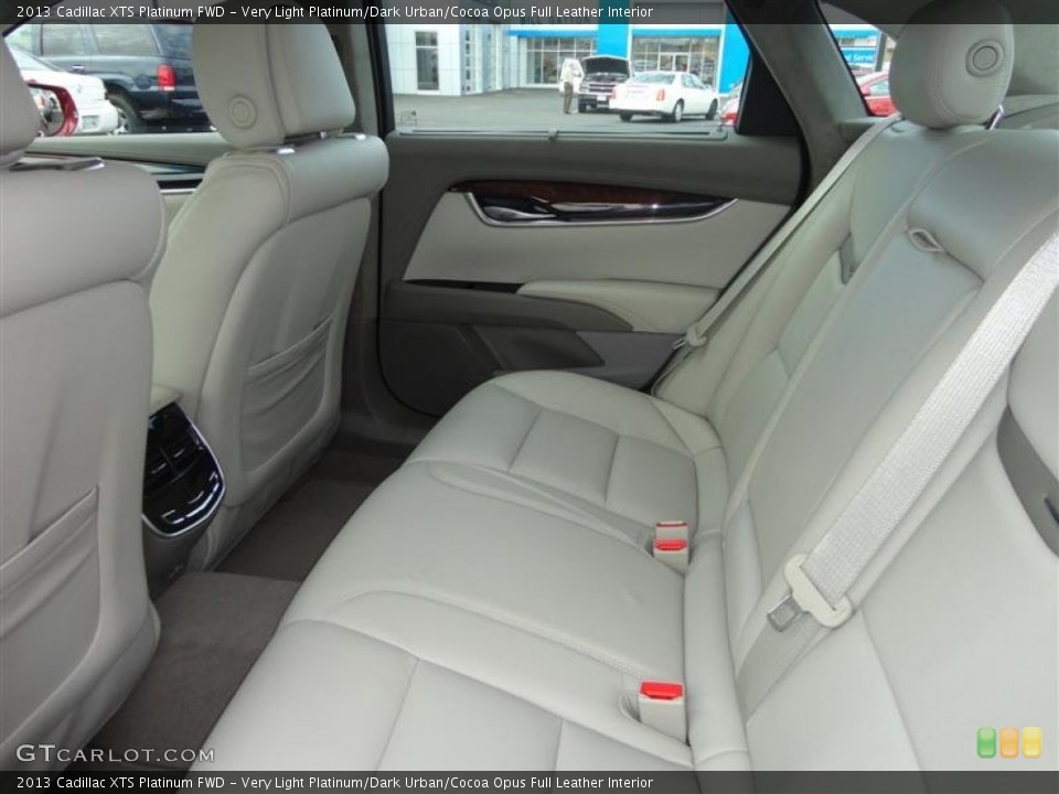 Very Light Platinum/Dark Urban/Cocoa Opus Full Leather Interior Rear Seat for the 2013 Cadillac XTS Platinum FWD #73990923