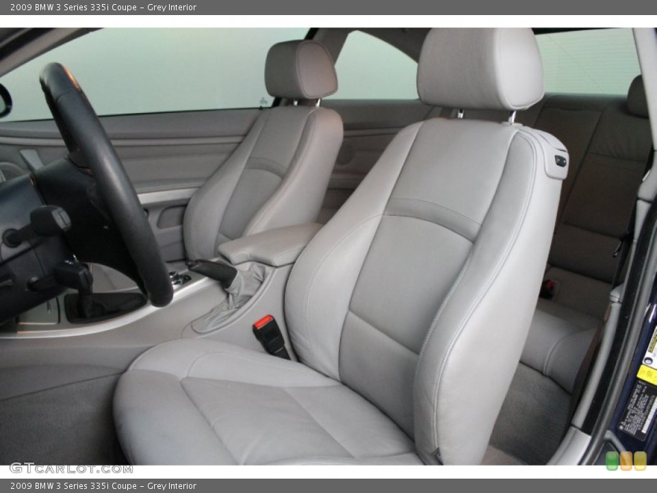 Grey Interior Front Seat for the 2009 BMW 3 Series 335i Coupe #73991928
