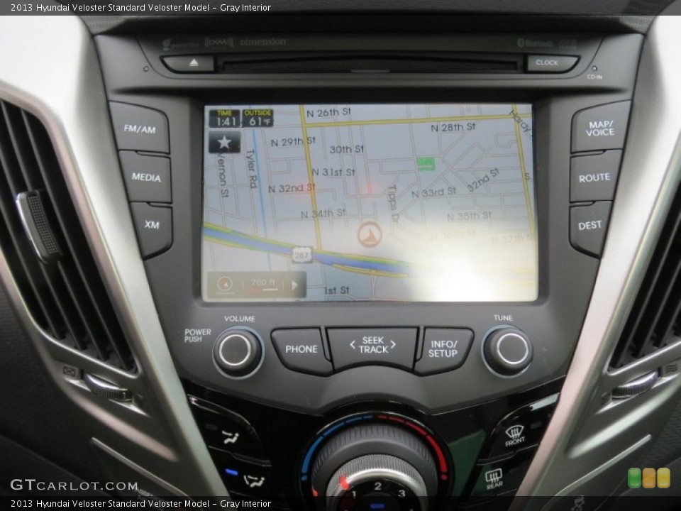 Gray Interior Navigation for the 2013 Hyundai Veloster  #73992165