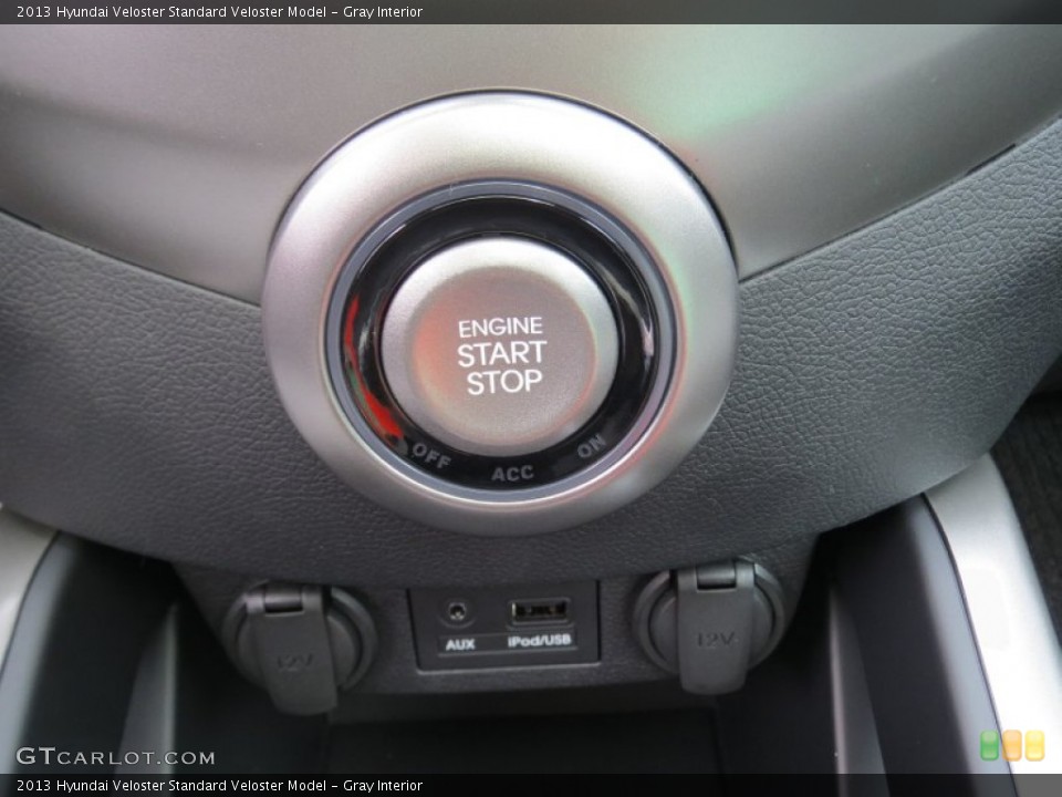 Gray Interior Controls for the 2013 Hyundai Veloster  #73992207