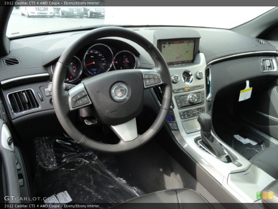 Ebony/Ebony Interior Dashboard for the 2012 Cadillac CTS 4 AWD Coupe #73992360