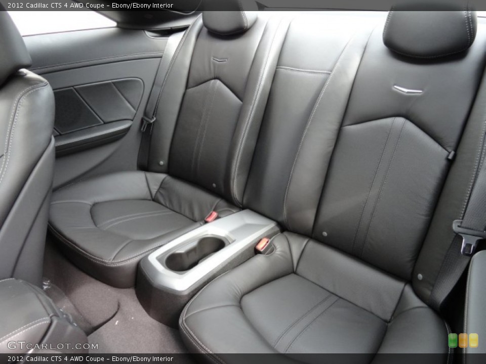 Ebony/Ebony Interior Rear Seat for the 2012 Cadillac CTS 4 AWD Coupe #73992488