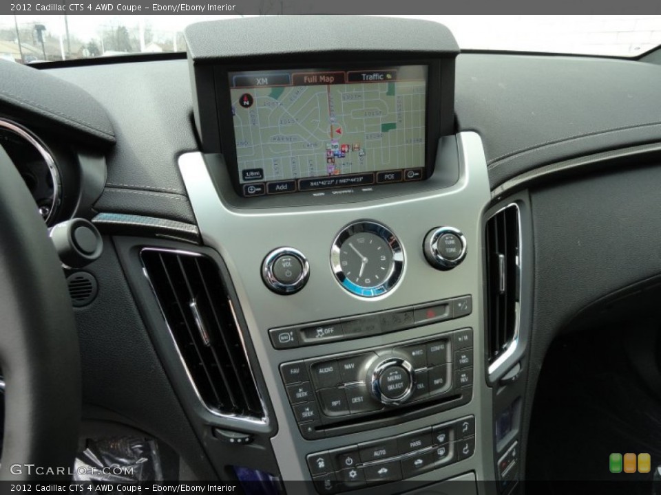 Ebony/Ebony Interior Controls for the 2012 Cadillac CTS 4 AWD Coupe #73992681