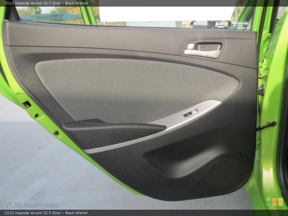 Black Interior Door Panel for the 2013 Hyundai Accent GS 5 Door #73992687