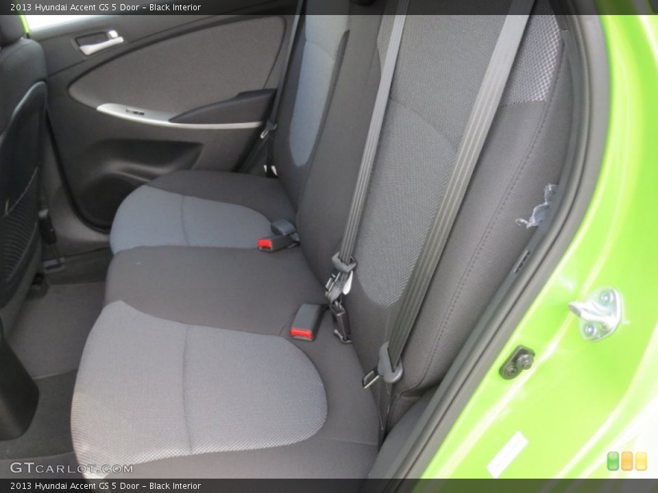Black Interior Rear Seat for the 2013 Hyundai Accent GS 5 Door #73992708
