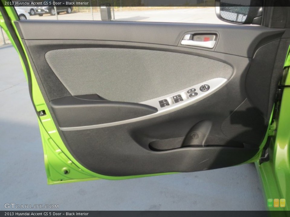 Black Interior Door Panel for the 2013 Hyundai Accent GS 5 Door #73992728