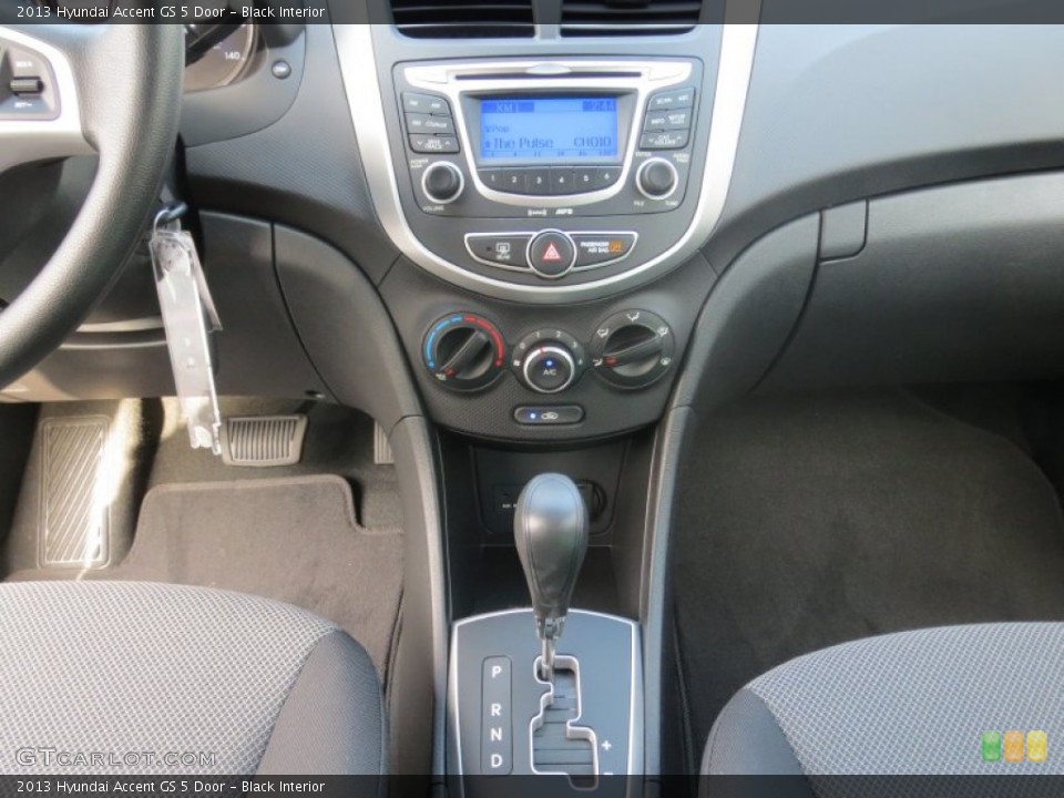 Black Interior Controls for the 2013 Hyundai Accent GS 5 Door #73992808