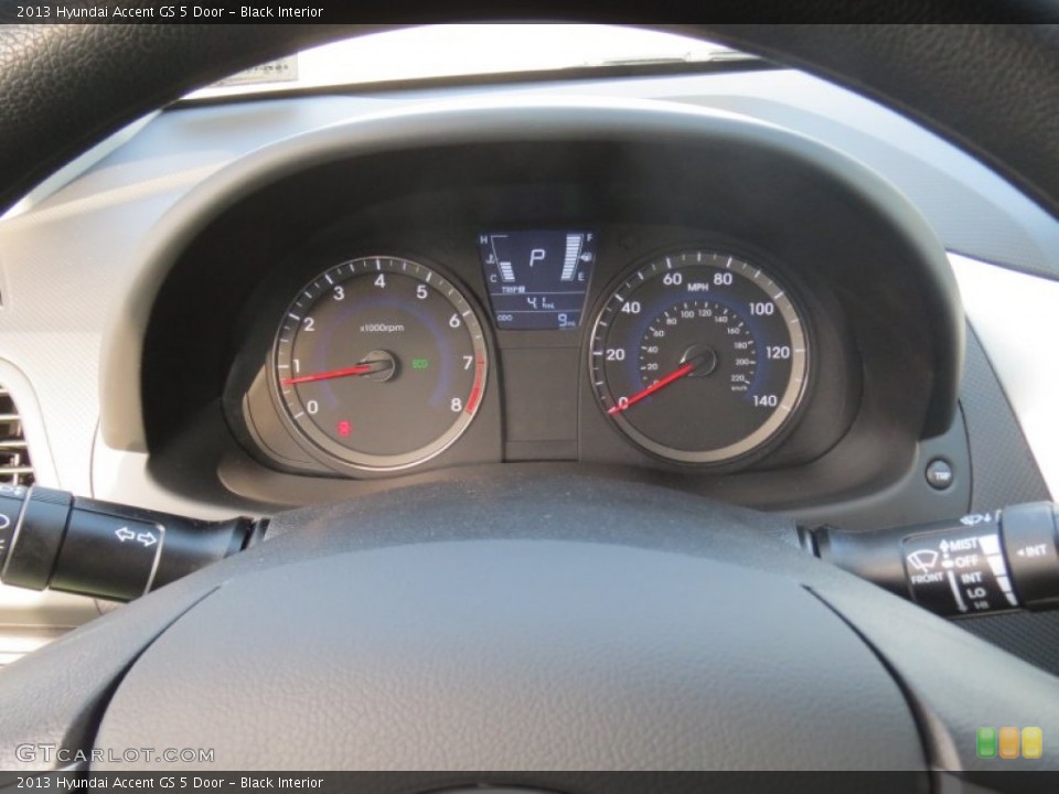 Black Interior Gauges for the 2013 Hyundai Accent GS 5 Door #73992910
