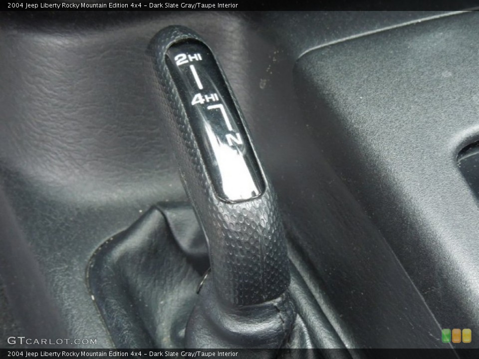 Dark Slate Gray/Taupe Interior Controls for the 2004 Jeep Liberty Rocky Mountain Edition 4x4 #73993035