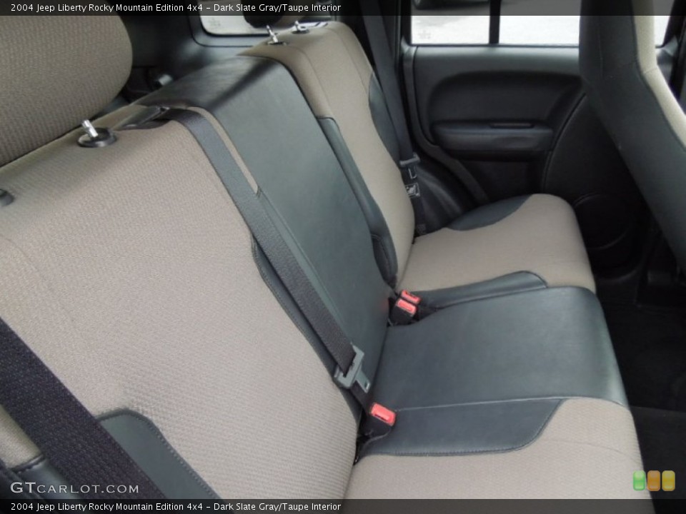 Dark Slate Gray/Taupe Interior Rear Seat for the 2004 Jeep Liberty Rocky Mountain Edition 4x4 #73993212