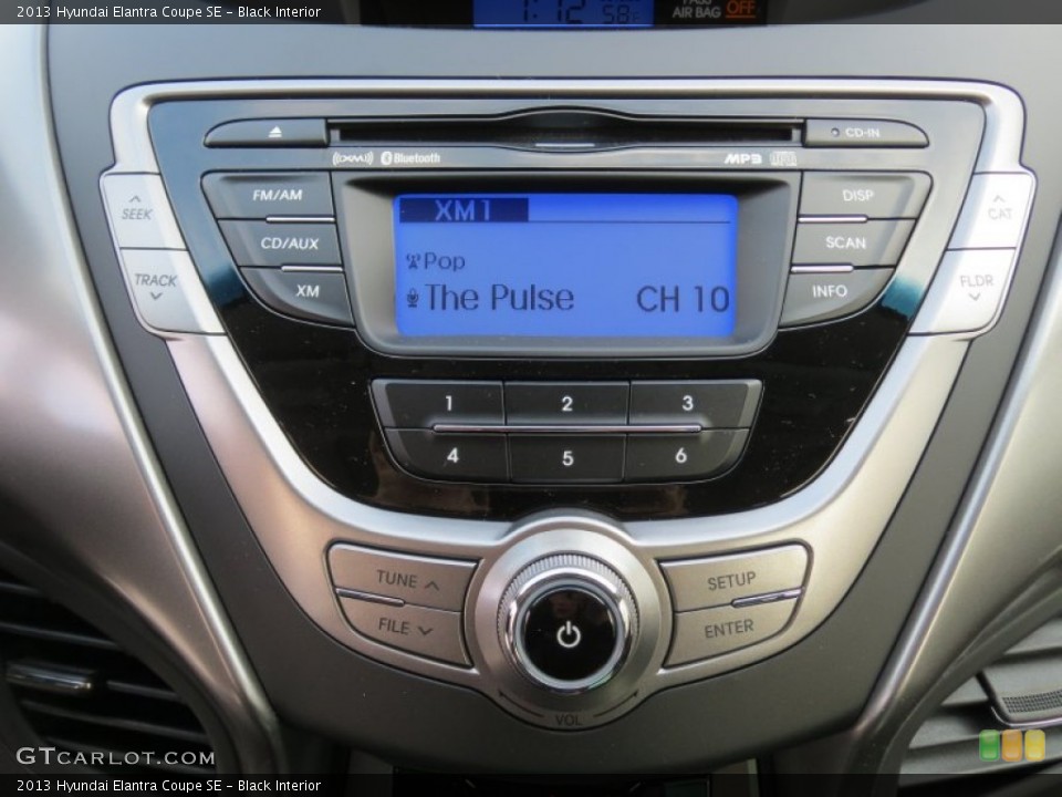 Black Interior Audio System for the 2013 Hyundai Elantra Coupe SE #73993473