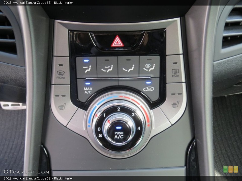 Black Interior Controls for the 2013 Hyundai Elantra Coupe SE #73993491