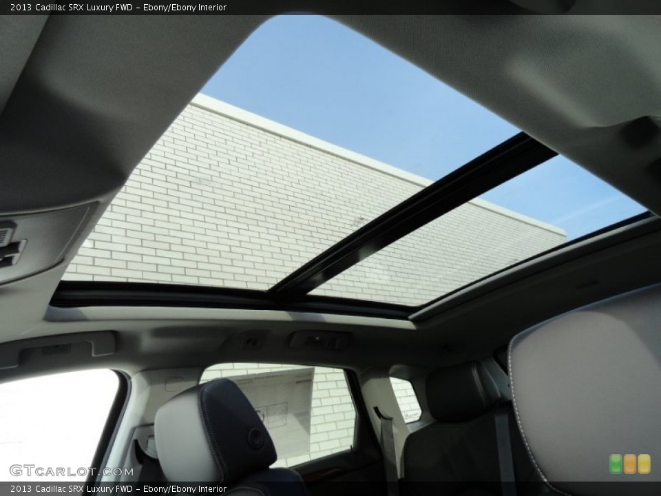 Ebony/Ebony Interior Sunroof for the 2013 Cadillac SRX Luxury FWD #73993545