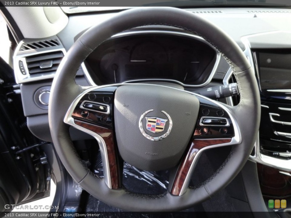 Ebony/Ebony Interior Steering Wheel for the 2013 Cadillac SRX Luxury FWD #73993617