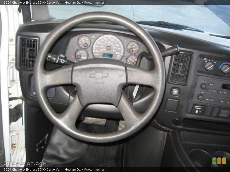 Medium Dark Pewter Interior Steering Wheel for the 2004 Chevrolet Express 3500 Cargo Van #73993916