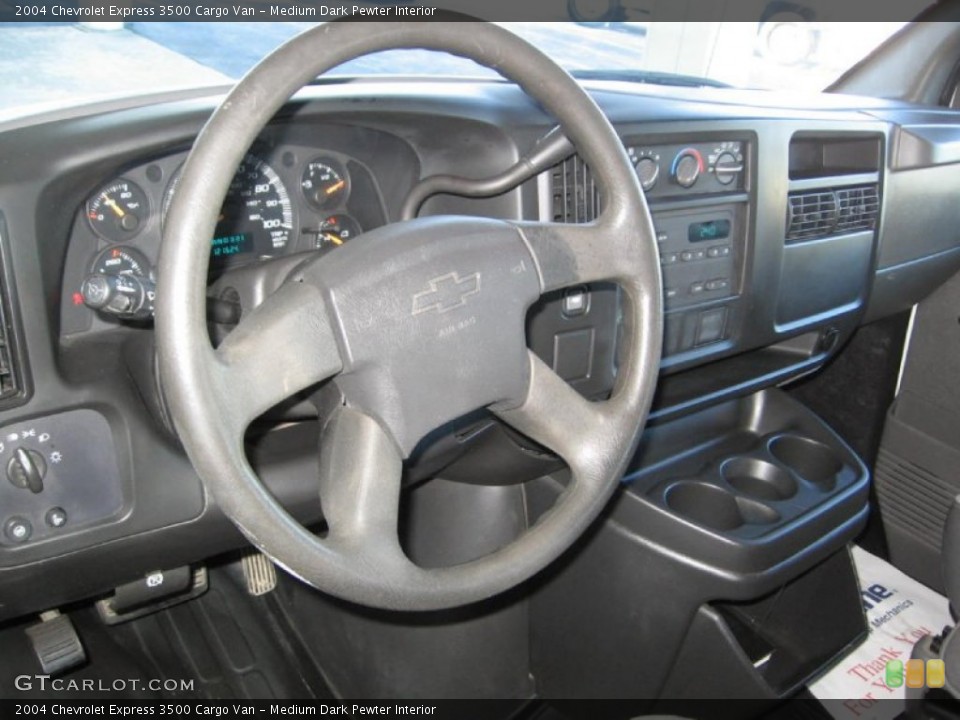Medium Dark Pewter Interior Steering Wheel for the 2004 Chevrolet Express 3500 Cargo Van #73994007