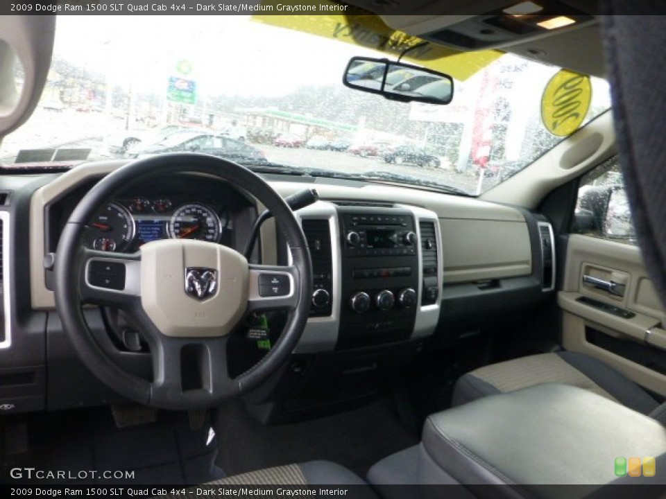 Dark Slate/Medium Graystone Interior Dashboard for the 2009 Dodge Ram 1500 SLT Quad Cab 4x4 #73994097