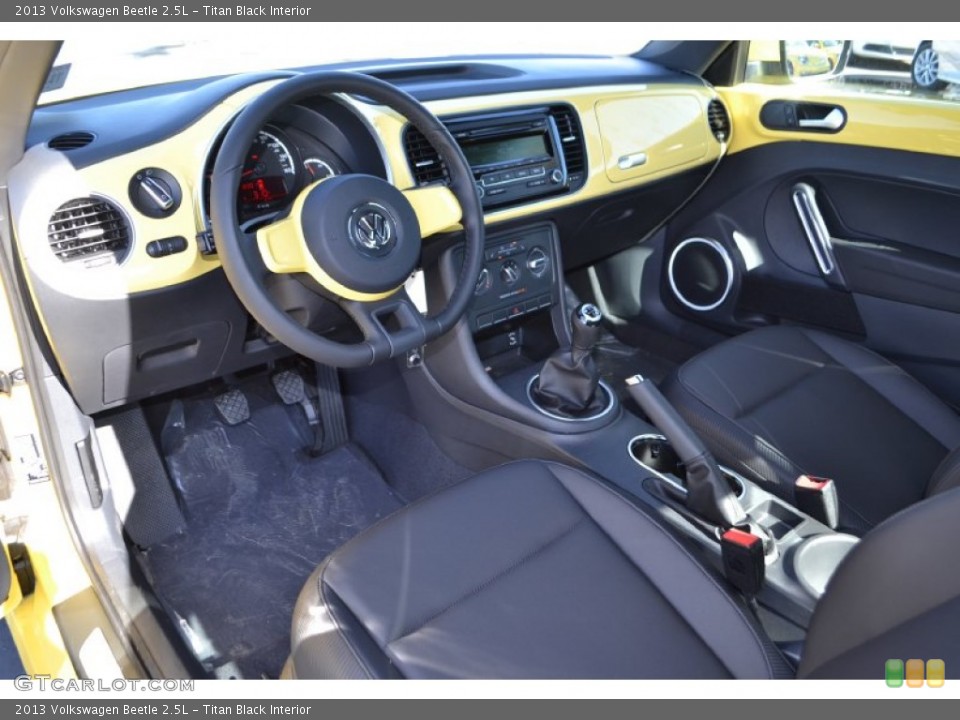 Titan Black Interior Prime Interior for the 2013 Volkswagen Beetle 2.5L #73994403