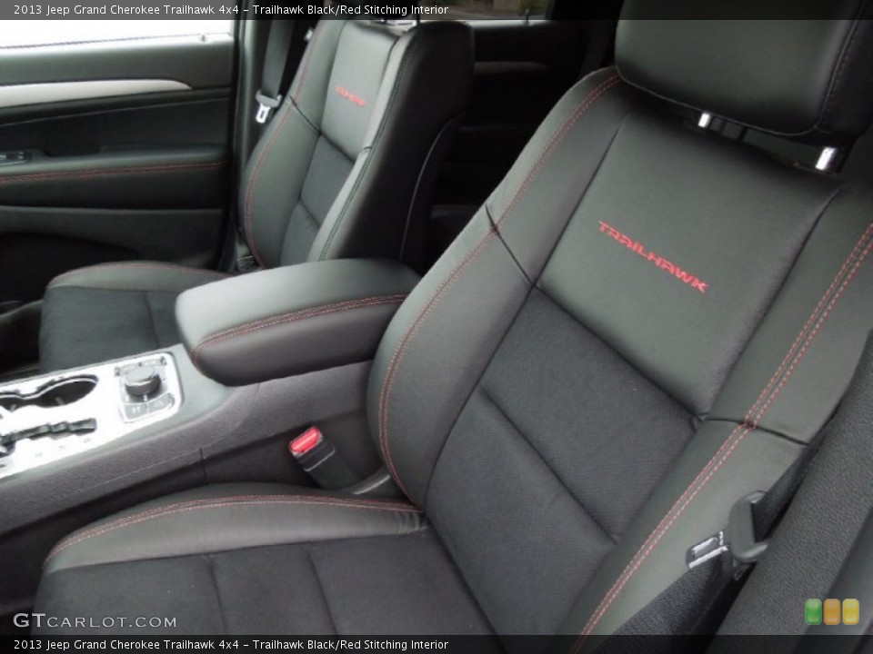 Trailhawk Black/Red Stitching Interior Front Seat for the 2013 Jeep Grand Cherokee Trailhawk 4x4 #73994844
