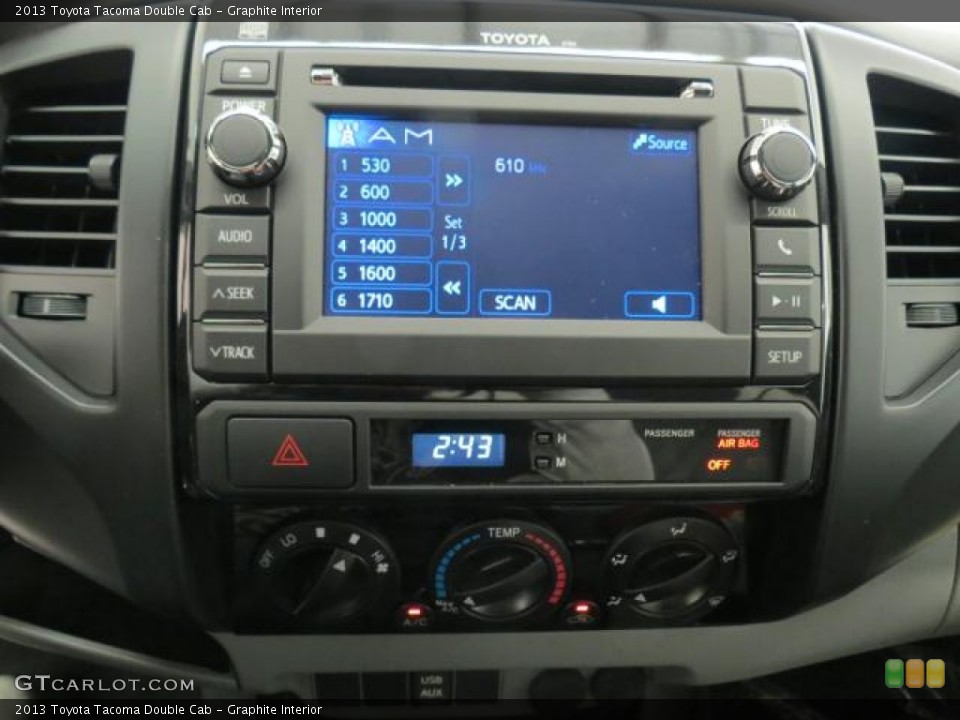Graphite Interior Controls for the 2013 Toyota Tacoma Double Cab #73994865
