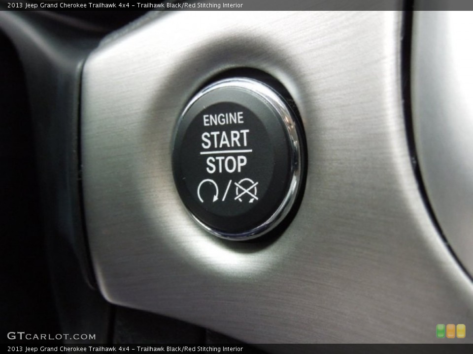 Trailhawk Black/Red Stitching Interior Controls for the 2013 Jeep Grand Cherokee Trailhawk 4x4 #73994950