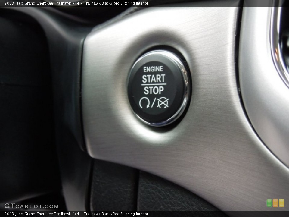 Trailhawk Black/Red Stitching Interior Controls for the 2013 Jeep Grand Cherokee Trailhawk 4x4 #73994997