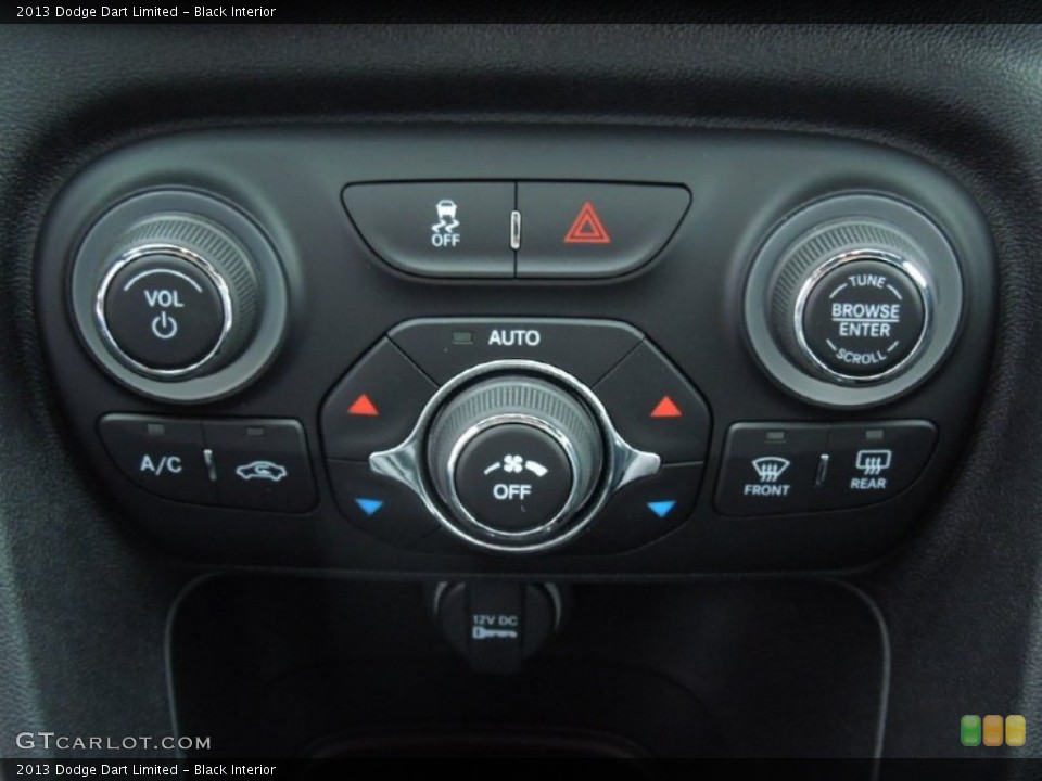 Black Interior Controls for the 2013 Dodge Dart Limited #73995645