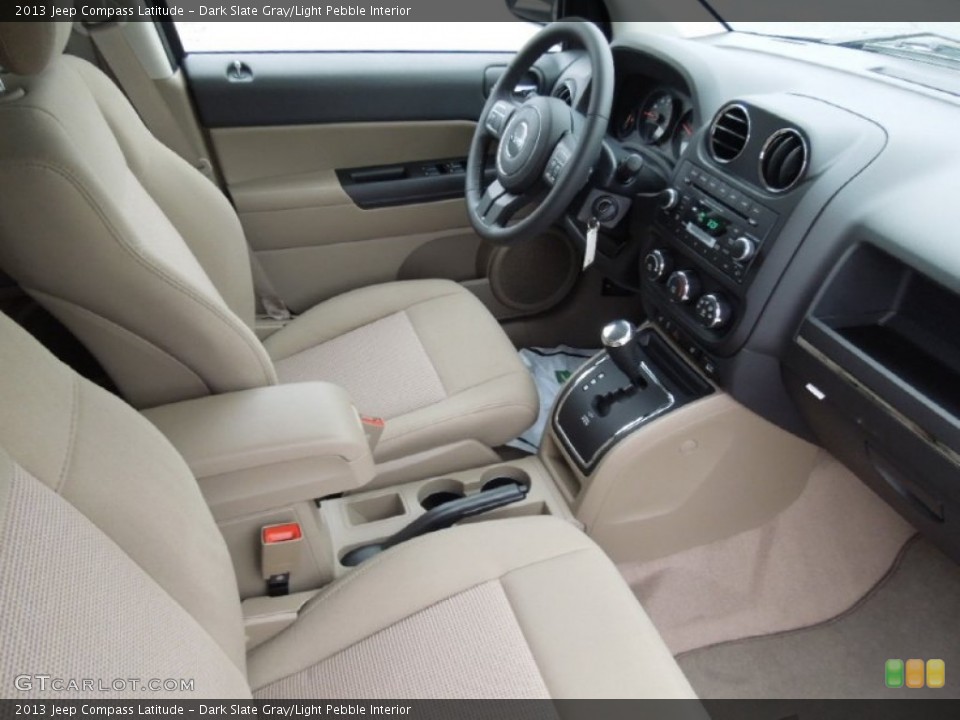 Dark Slate Gray/Light Pebble Interior Photo for the 2013 Jeep Compass Latitude #73996581
