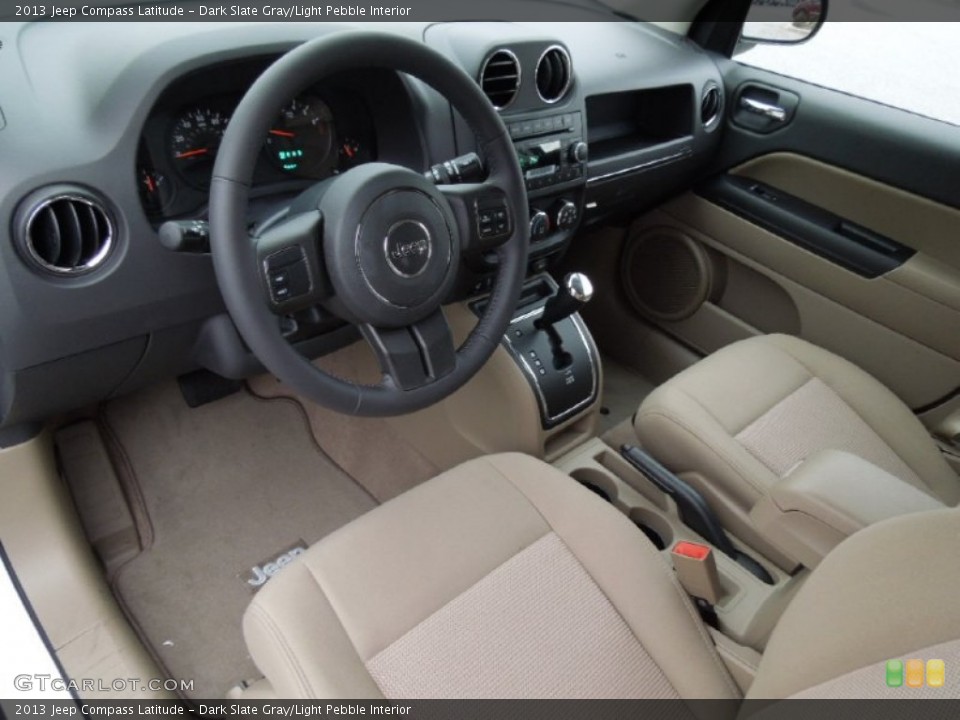 Dark Slate Gray/Light Pebble Interior Prime Interior for the 2013 Jeep Compass Latitude #73996660