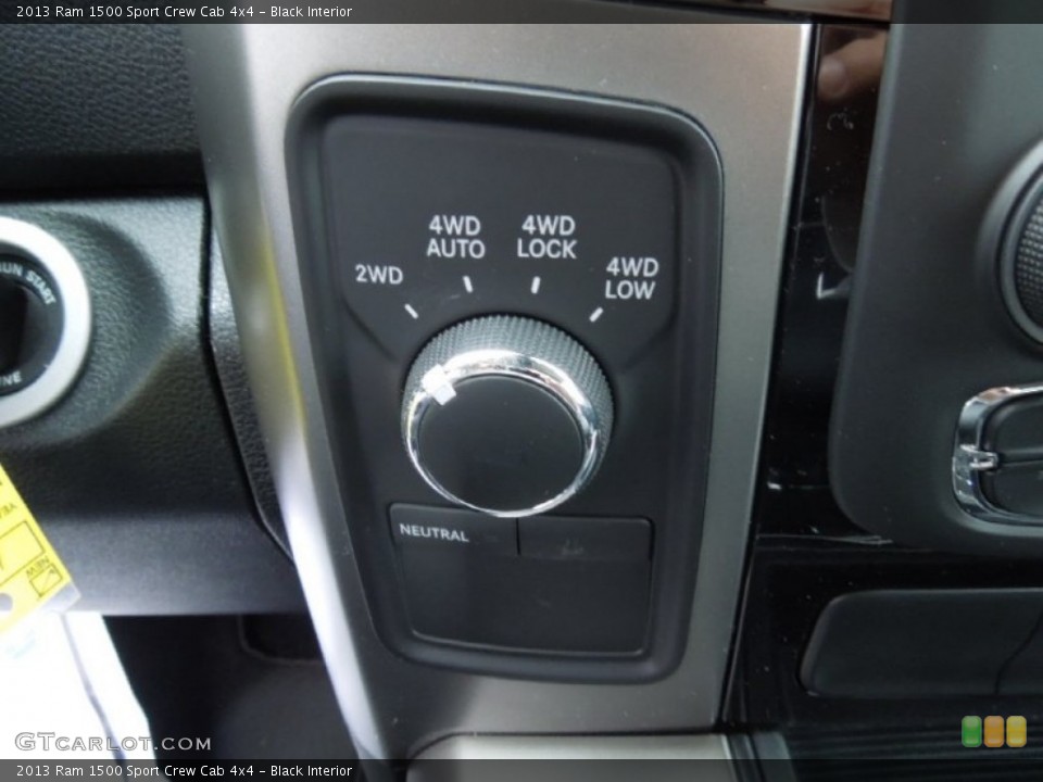 Black Interior Controls for the 2013 Ram 1500 Sport Crew Cab 4x4 #73996949