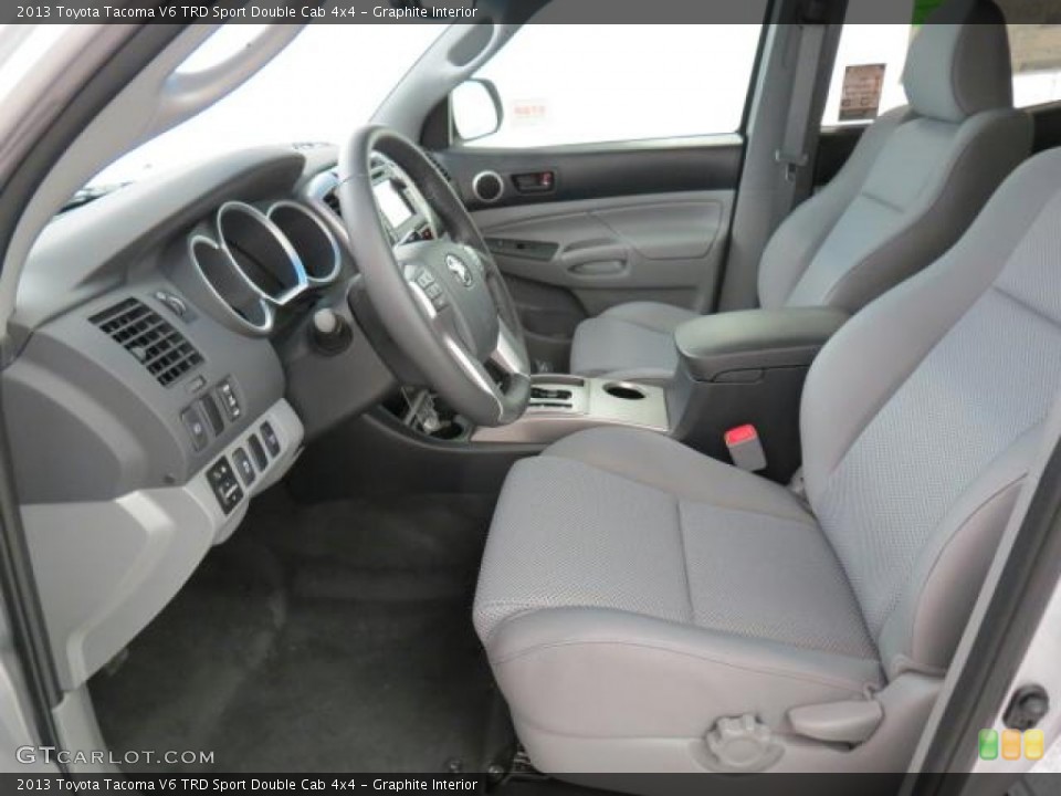 Graphite Interior Front Seat for the 2013 Toyota Tacoma V6 TRD Sport Double Cab 4x4 #73996989