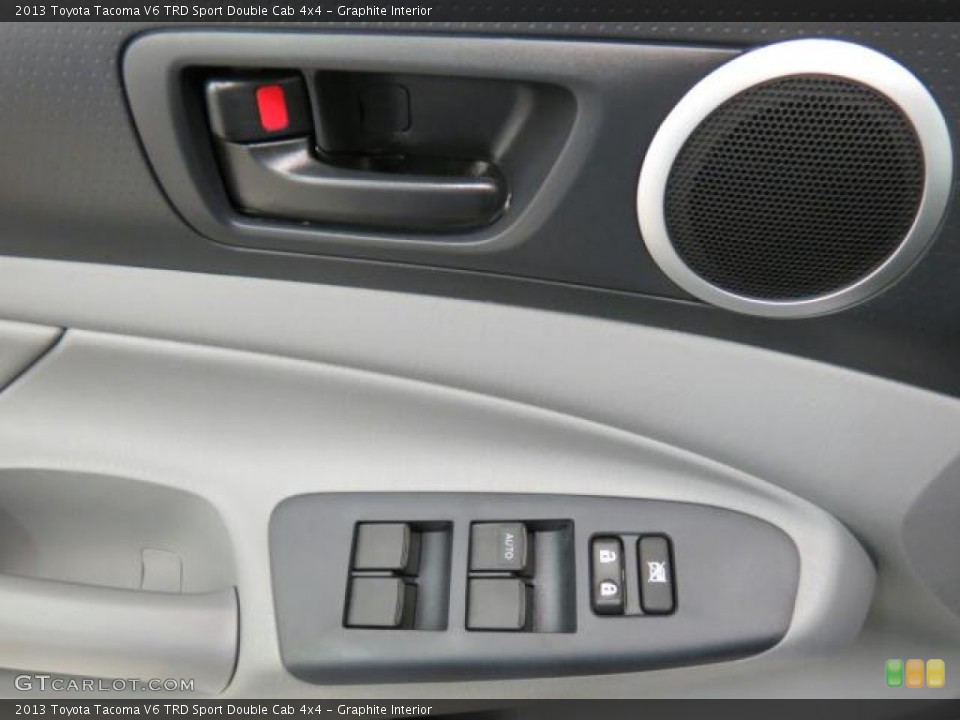 Graphite Interior Controls for the 2013 Toyota Tacoma V6 TRD Sport Double Cab 4x4 #73997013