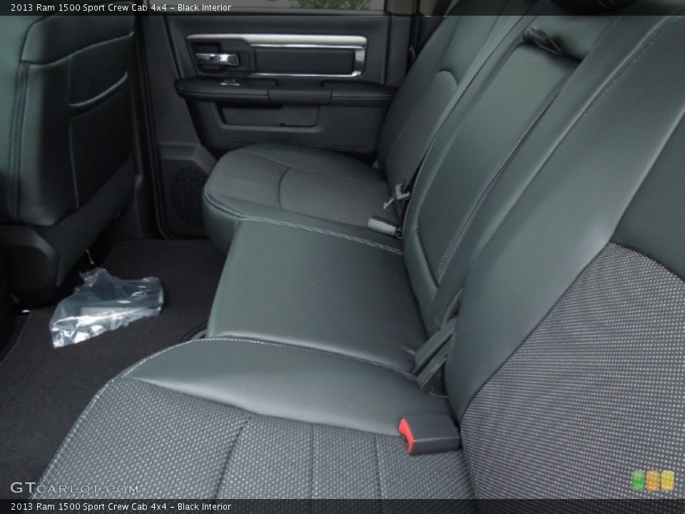 Black Interior Rear Seat for the 2013 Ram 1500 Sport Crew Cab 4x4 #73997100