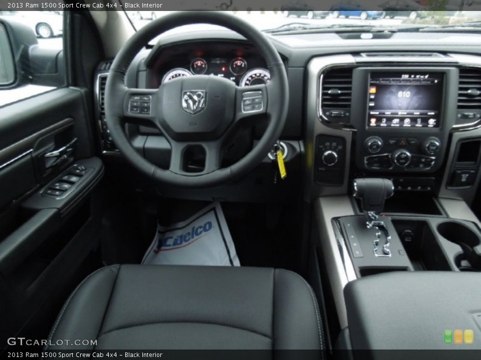 Black Interior Dashboard for the 2013 Ram 1500 Sport Crew Cab 4x4 #73997121