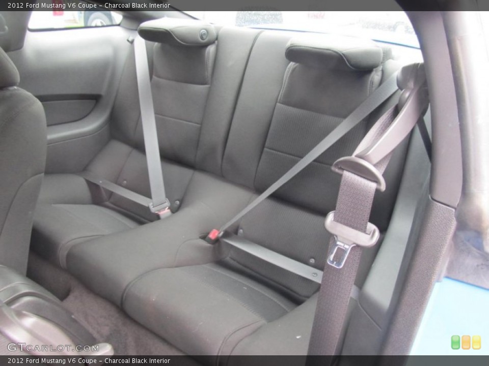 Charcoal Black Interior Rear Seat for the 2012 Ford Mustang V6 Coupe #73997418